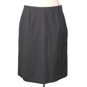 Michael‎ Kors Heather Gray & White Striped Pencil Skirt- Size 4